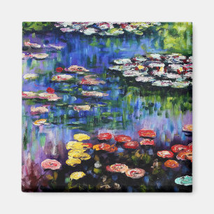 Claude Monet Water Lilies 1916 Fine Art Magnet