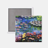 Claude Monet Water Lilies 1916 Kunst Magnet (Vorderseite/Rückseite)