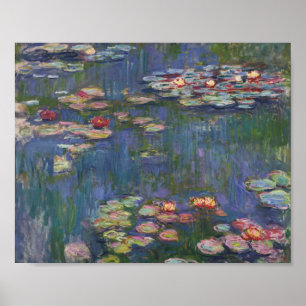 Claude Monet Water Lilies 1916 Kunst Poster