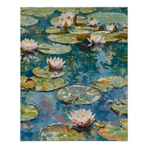 Claude Monet Water Lilies 1916 Kunst Poster