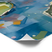 Claude Monet Water Lilies 1916 Kunst Poster (Ecke)