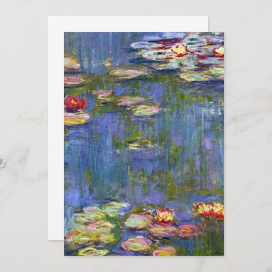 Claude Monet Water Lilies 1916 wiederhergestellt Einladung