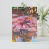 Claude Monet - Water Lilies 1917 Begleitkarte (Stehend Vorderseite)