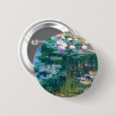 Claude Monet Water Lilies 1917 Button (Vorne & Hinten)
