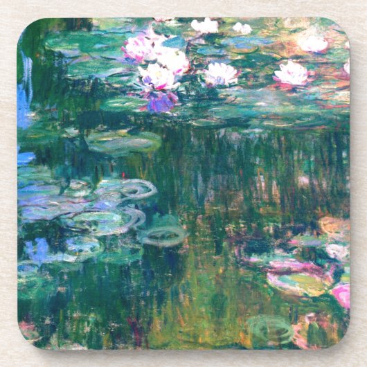 Claude Monet Water Lilies 1917 Getränkeuntersetzer (Vorderseite)