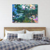 Claude Monet - Water Lilies (1917) Leinwanddruck (Insitu (Schlafzimmer))