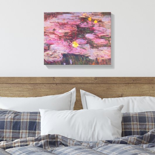 Claude Monet - Water Lilies 1917 Leinwanddruck (Insitu (Schlafzimmer))