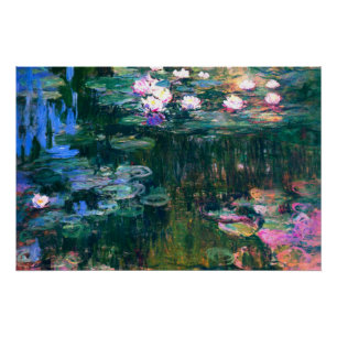 Claude Monet - Water Lilies (1917) Poster
