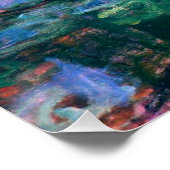 Claude Monet - Water Lilies (1917) Poster (Ecke)