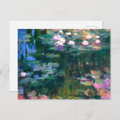 Claude Monet - Water Lilies (1917) Postkarte (Vorne/Hinten)