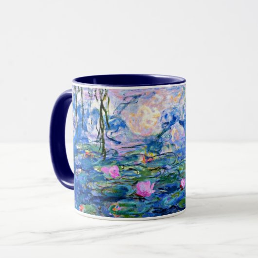 Claude Monet - Water Lilies, 1919, famous painting Tasse (Vorderseite Links)