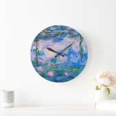 Claude Monet - Water Lilies 1919 Große Wanduhr (Zuhause)