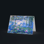 Claude Monet - Water Lilies, 1919, Karte<br><div class="desc">Claude Monet berühmtes Bild,  Water Lilies,  1919.</div>