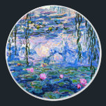 Claude Monet - Water Lilies, 1919, Keramikknauf<br><div class="desc">Claude Monet,  berühmtes Gemälde,  Water Lilies,  1919</div>