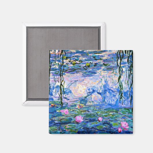 Claude Monet - Water Lilies, 1919 Magnet (Vorderseite/Rückseite)