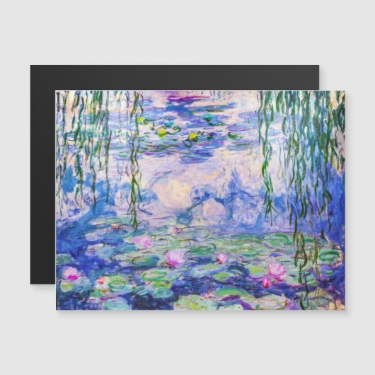 Claude Monet - Water Lilies 1919 Magnetkarte (Vorne/Hinten)