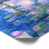 Claude Monet Water Lilies 1919 Poster (Ecke)