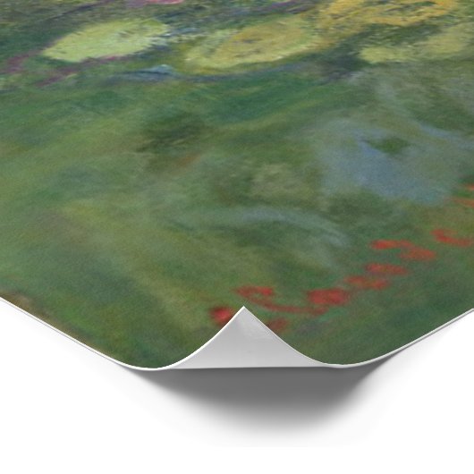 Claude Monet Water Lilies, 1919 Poster (Ecke)