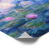 Claude Monet - Water Lilies 1919 Poster (Ecke)