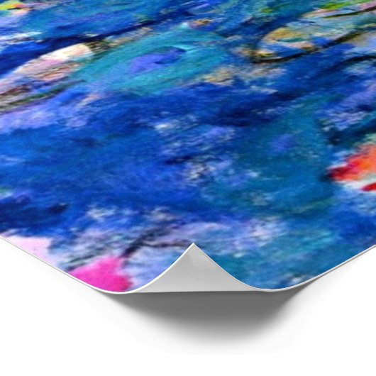 Claude Monet - Water Lilies, 1919 Poster (Ecke)