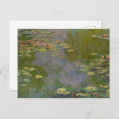 Claude Monet Water Lilies, 1919 Postkarte (Vorne/Hinten)