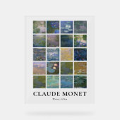 Claude Monet Water Lilies Acrylschild (Vorderseite)