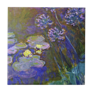Claude Monet Water Lilies Agapanthus Fliese