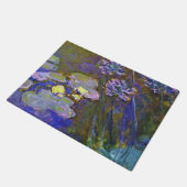 Claude Monet Water Lilies Agapanthus Fußmatte (Schrägansicht)