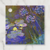 Claude Monet Water Lilies Agapanthus Geschenkanhänger (Vorderseite)