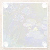 Claude Monet Water Lilies Agapanthus Glasuntersetzer (Rückseite)