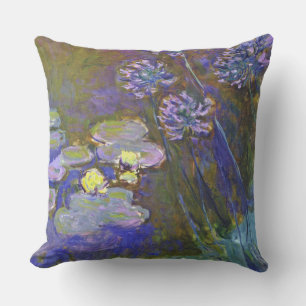 Claude Monet Water Lilies Agapanthus Kissen