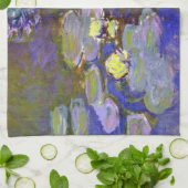 Claude Monet Water Lilies Agapanthus Küchentuch (Gefaltet)