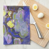 Claude Monet Water Lilies Agapanthus Küchentuch (Viertel Falte)