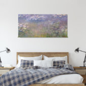 Claude Monet | Water Lilies Agapanthus Leinwanddruck (Insitu (Schlafzimmer))