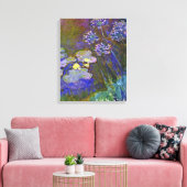 Claude Monet Water Lilies Agapanthus Leinwanddruck (Insitu (Wohnzimmer))