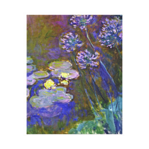 Claude Monet Water Lilies Agapanthus Leinwanddruck
