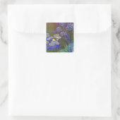 Claude Monet Water Lilies Agapanthus Quadratischer Aufkleber (Tasche)