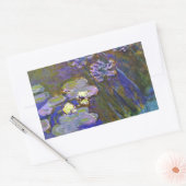 Claude Monet Water Lilies Agapanthus Rechteckiger Aufkleber (Umschlag)