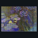 Claude Monet Water Lilies Agapanthus Schneidebrett<br><div class="desc">Claude Monets Water Lilies und Agapanthus - Claude Monets Water Lilies und Agapanthus sind ein wunderbares impressionistisches Gemälde eines der Meister der Blume aller Zeiten. Der Wassergarten lebt von Farben und Emotionen, da die lila Agapanthus aus ihren blauen und grünen Stielen strömt. Das Wasser lebt von braunen, grünen und lila...</div>