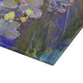 Claude Monet Water Lilies Agapanthus Schneidebrett (Ecke)
