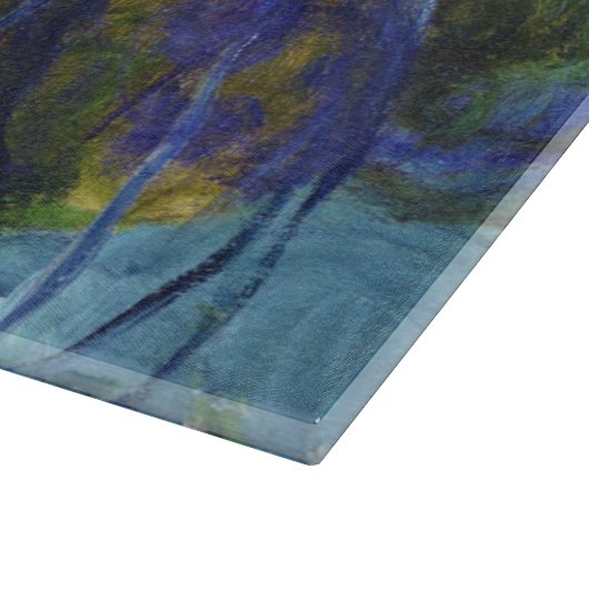 Claude Monet Water Lilies Agapanthus Schneidebrett (Ecke)