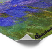 Claude Monet Water Lilies and Agapanthus Poster (Ecke)