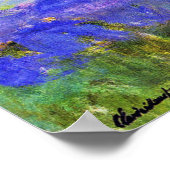 Claude Monet - Water Lilies and Agapanthus, Poster (Ecke)