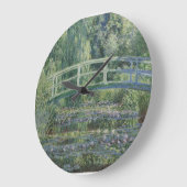 Claude Monet - Water Lilies And Japanese Bridge Große Wanduhr (Winkel)