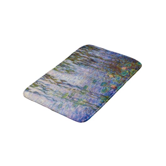 Claude Monet - Water Lilies Badematte (Schrägansicht)