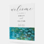 Claude Monet Water Lilies Begrüßung Acrylschild (Winkel)