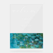 Claude Monet Water Lilies Begrüßung Acrylschild (Vorderseite)
