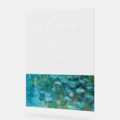 Claude Monet Water Lilies Begrüßung Acrylschild (Winkel)