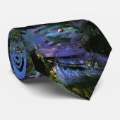 Claude Monet: Water-Lilies, blauer Indigo, Krawatte (Gerollt)