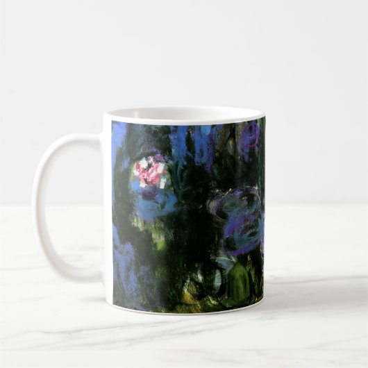Claude Monet: Water-Lilies, blaues Indigo Kaffeetasse (Links)